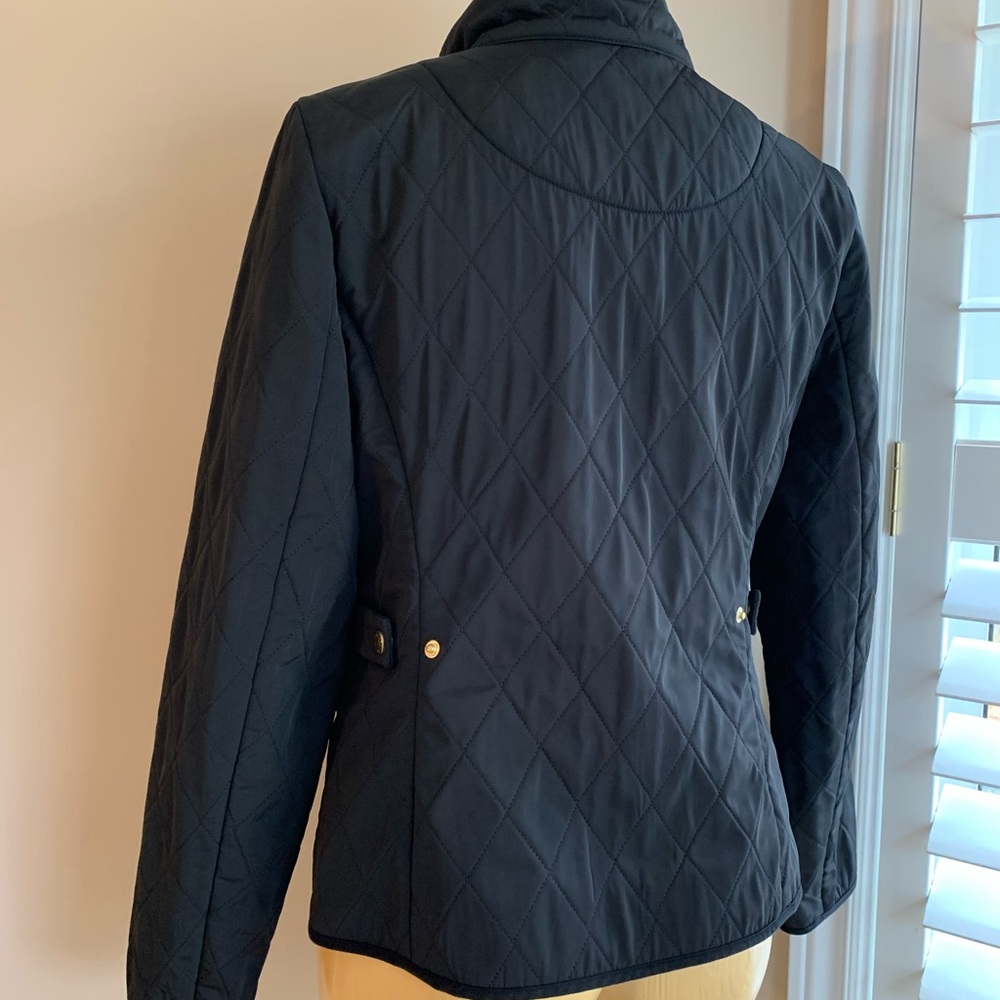 Talbots black quilted jacket - Picture 5 of 9
